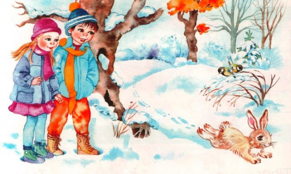 Картинки для детей на тему зима и зимние забавы  4