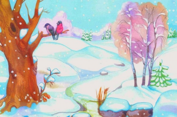 Картинки для детей на тему зима и зимние забавы  5
