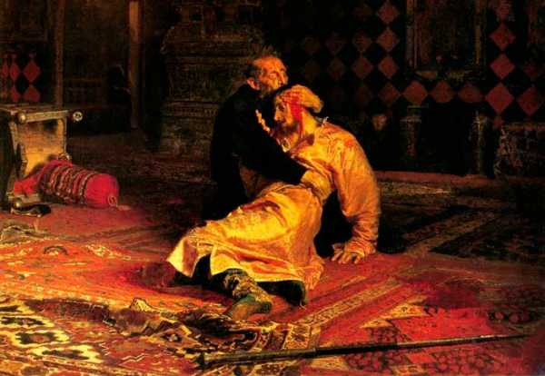 Репин - Иван Грозный и сын его Иван 16 ноября 1581 г.