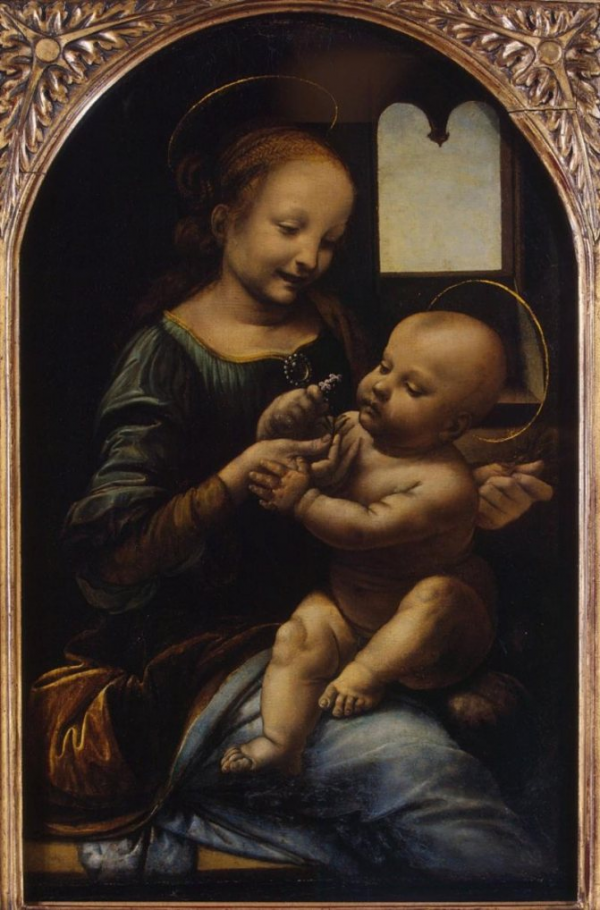 Леонардо да винчи мадонна с младенцем мадонна бенуа  1