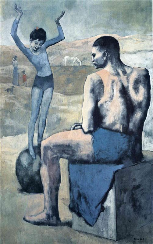 Описание картины Пабло Пикассо «Девочка на шаре» 1