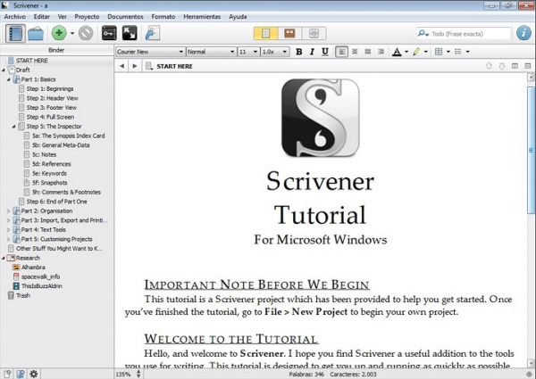 Scrivener приложение для написания качественного текста