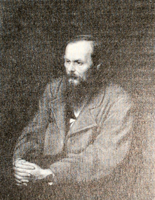 Федор Михайлович Достоевский. Портрет работы В. Г. перова. 1872 год.