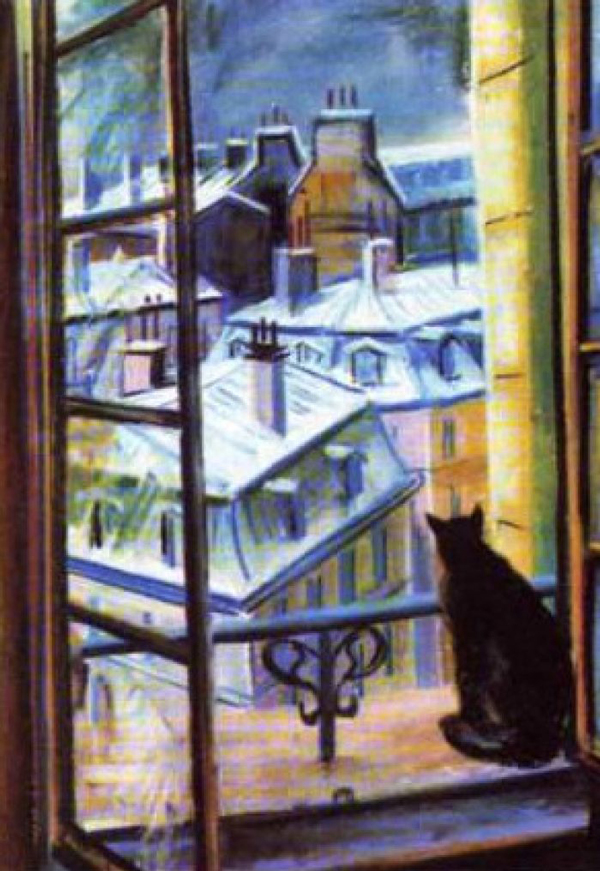 Сочинение-описание картины Вилли Джеймса «Кот на окне»